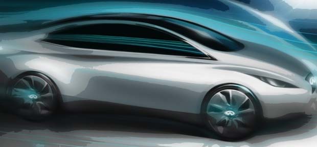 Infiniti EV Infiniti Releases Sketch of Future Luxury Electric Vehicle