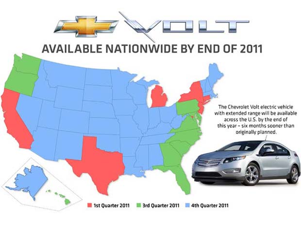 Volt Rolout GM Speeds Chevrolet Volt Rollout