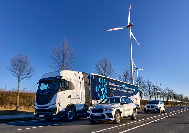 BMW Testing Two Hydrogen Fuel-Cell Trucks in Leipzig