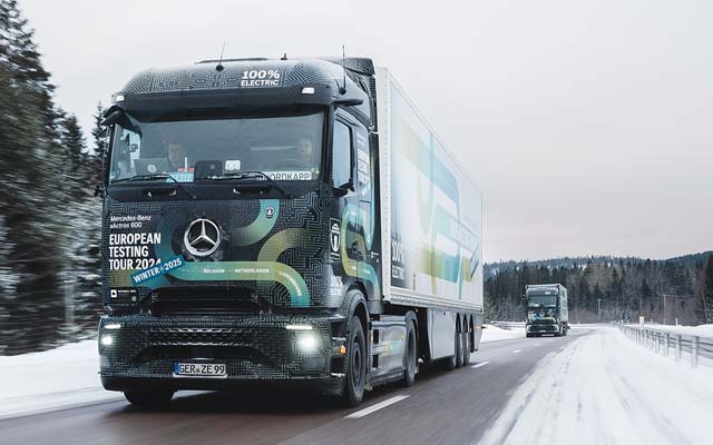 Mercedes-Benz eActros 600 completes winter tests