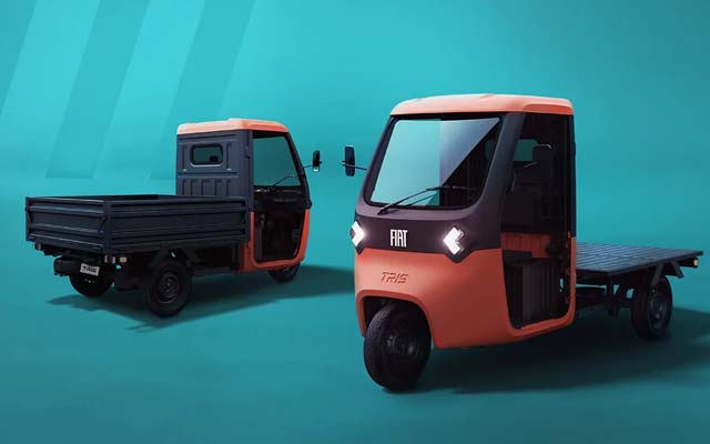 FIAT Professional introduces TRIS all-electric 3-wheeler