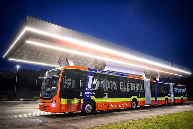 Volvo starts electric bus production in Brazil