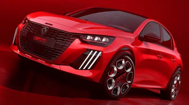 New PEUGEOT E-208 GTi electric hot hatch revealed