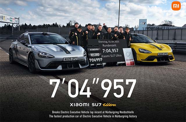 Xiaomi SU7 Ultra Shatters Electric Vehicle Lap Record at Nürburgring Nordschleife